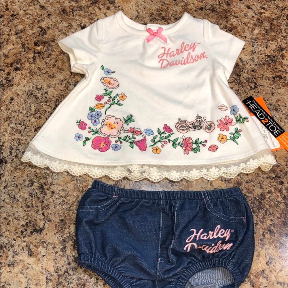 Harley Davidson Baby Girl Outfit